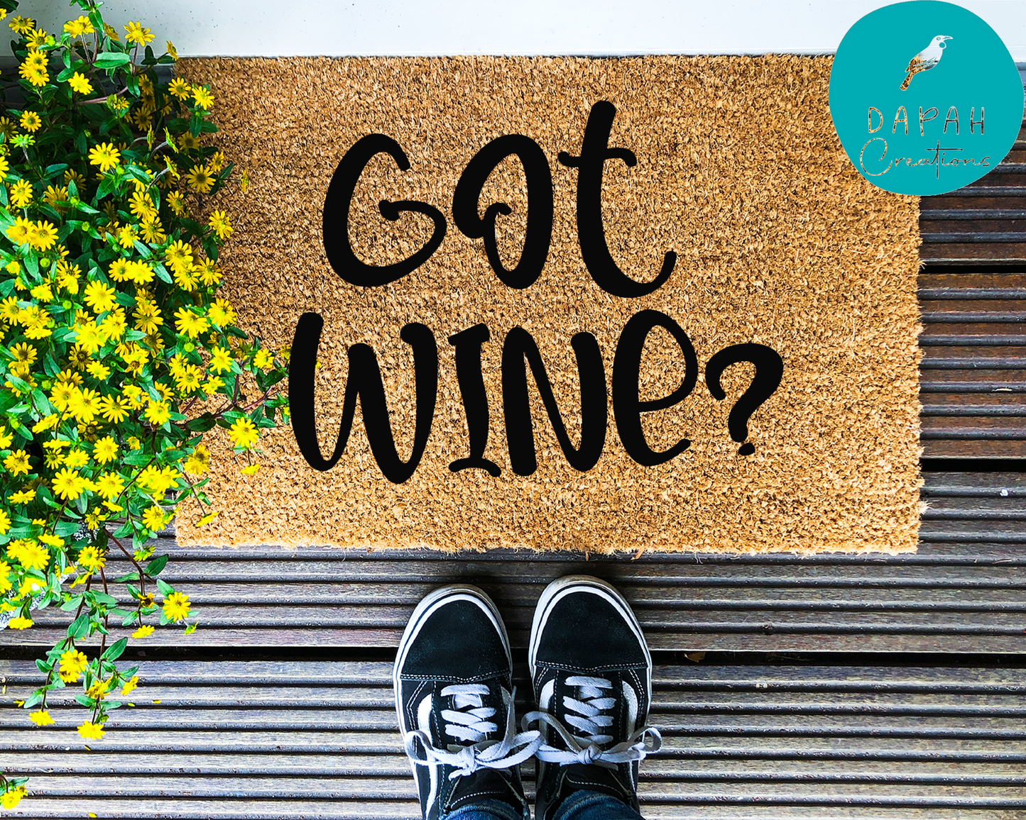 Got wine? - Coir Doormat