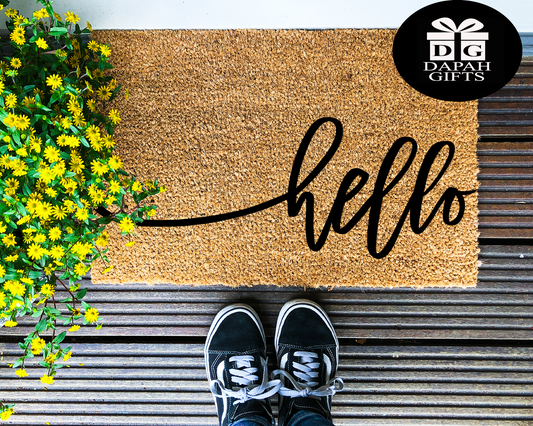 Hello - Coir Doormat - DAPAH Gifts