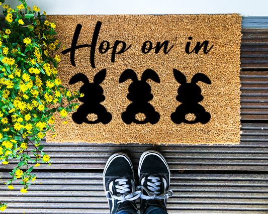 Hop on in - Coir Doormat