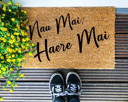 Nau Mai Haere Mai - Coir Doormat