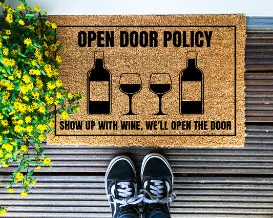 Open Door Policy - Coir Doormat