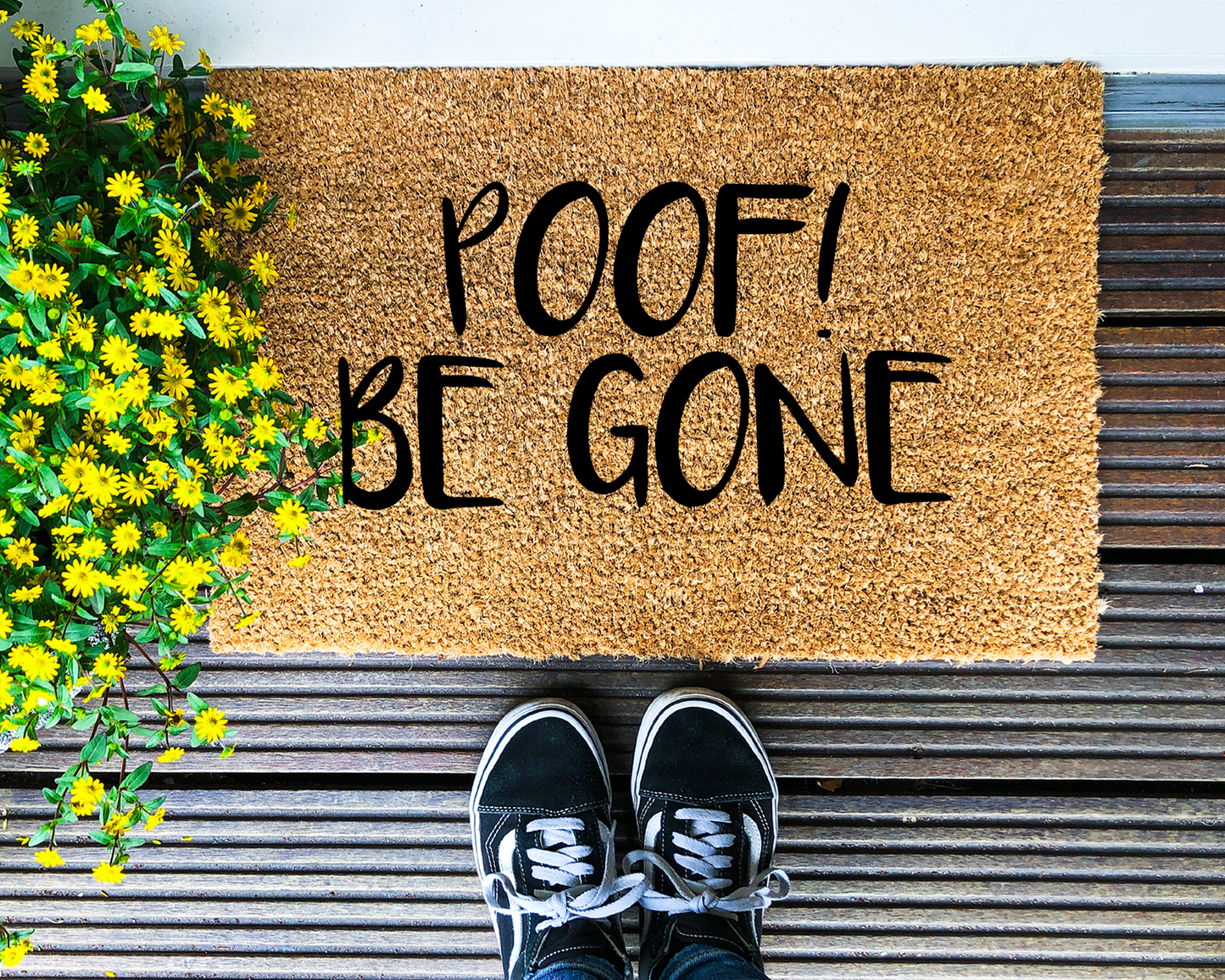 Poof be Gone  - Coir Doormat