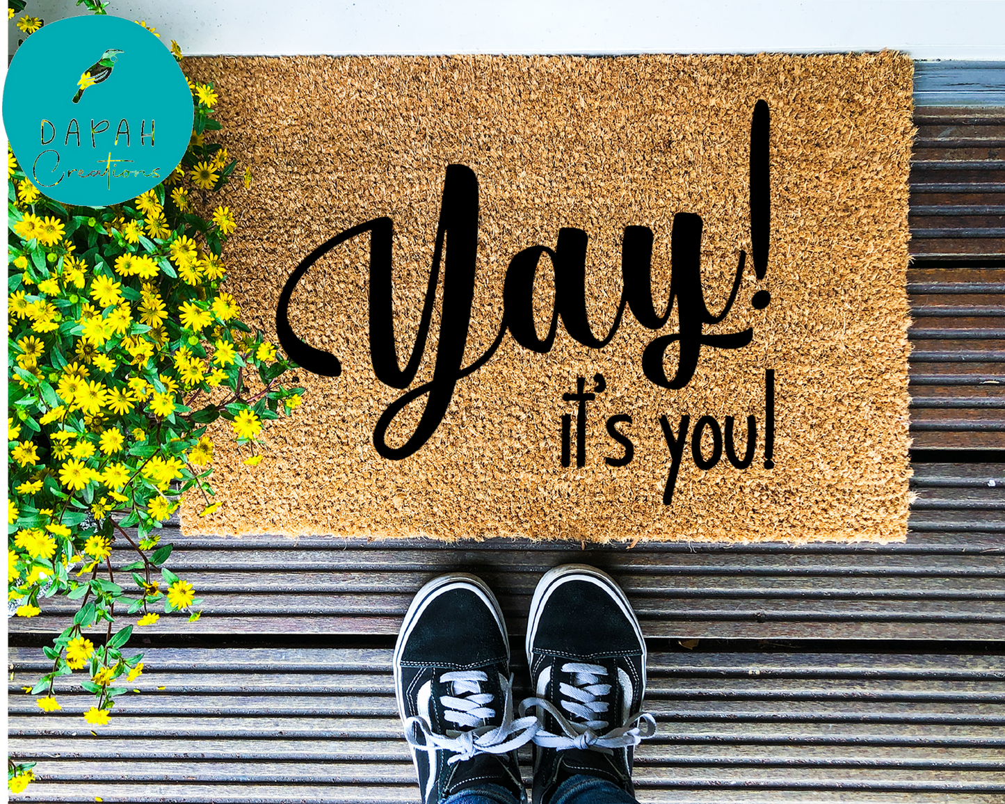 Yay, its you! - Coir Doormat