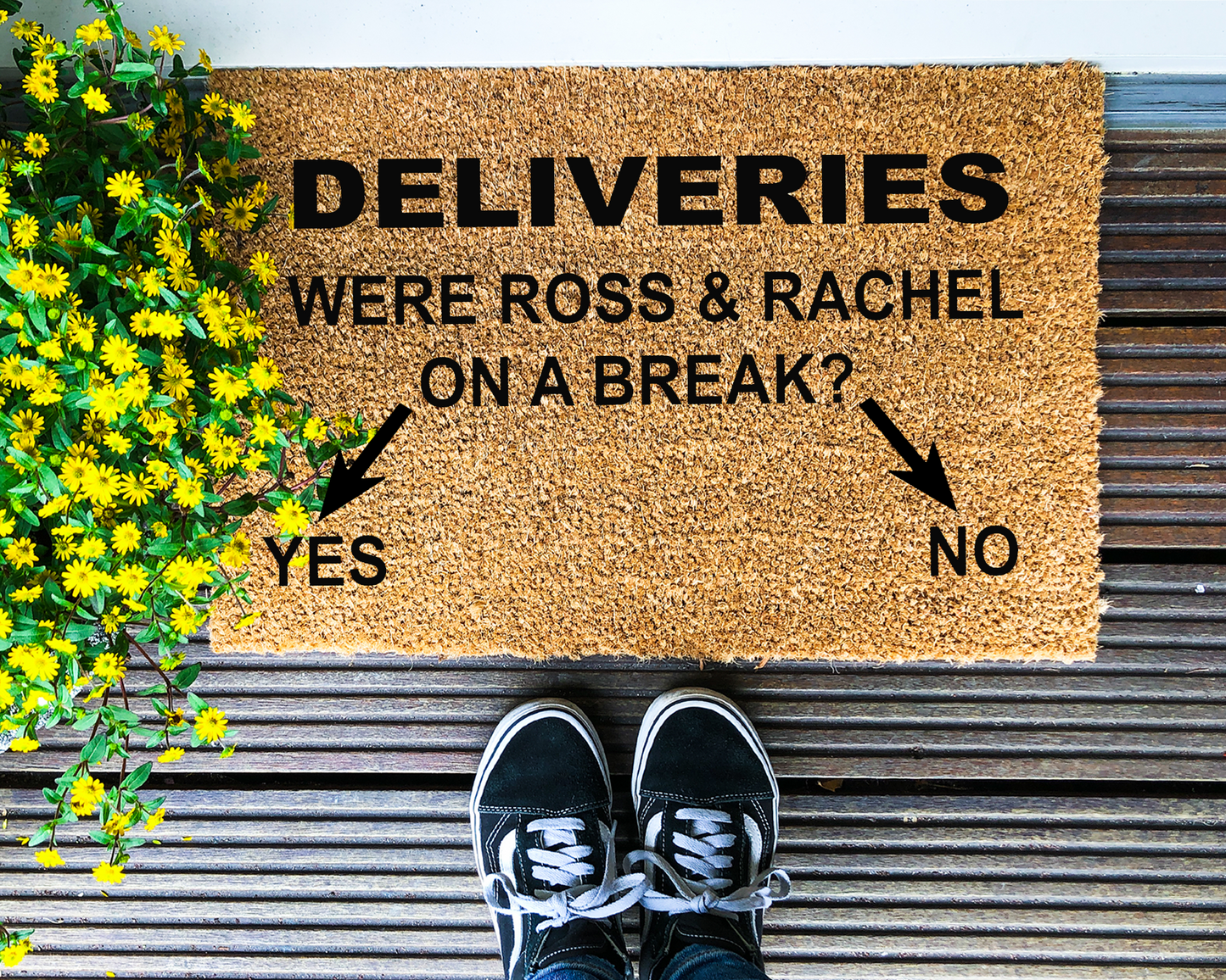 Were Ross & Rachel on a Break? Coir Doormat