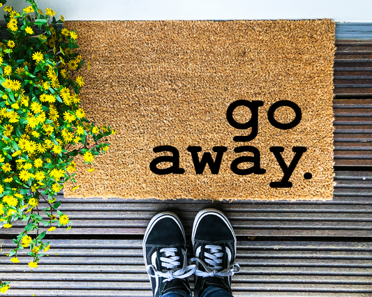 Go away - Coir Doormat