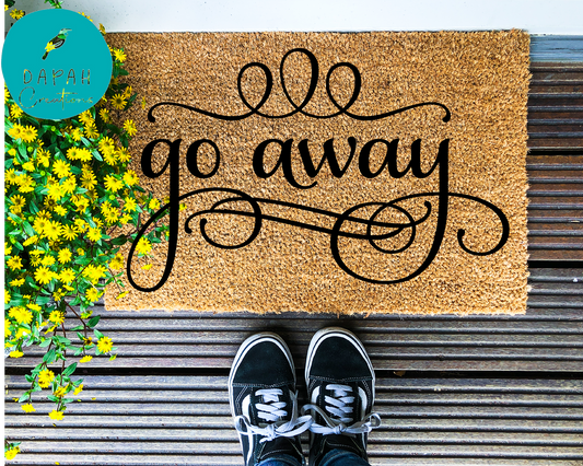 Go away (fancy) - Coir Doormat