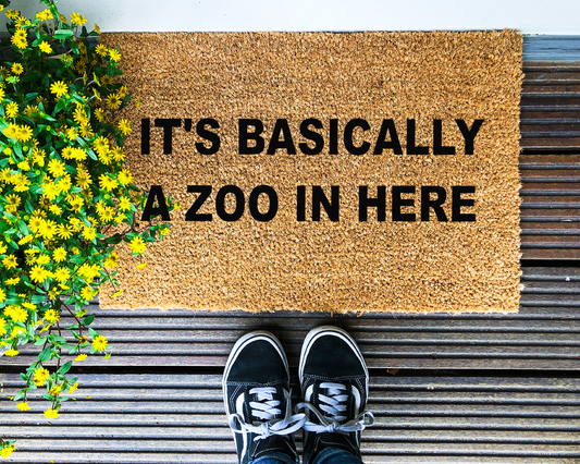 It's basically a zoo in here - Coir Doormat