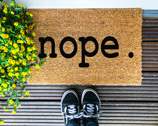 Nope - Coir Doormat