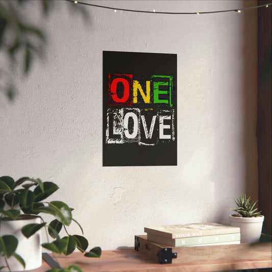 One Love Reggae - Metal Wall Art