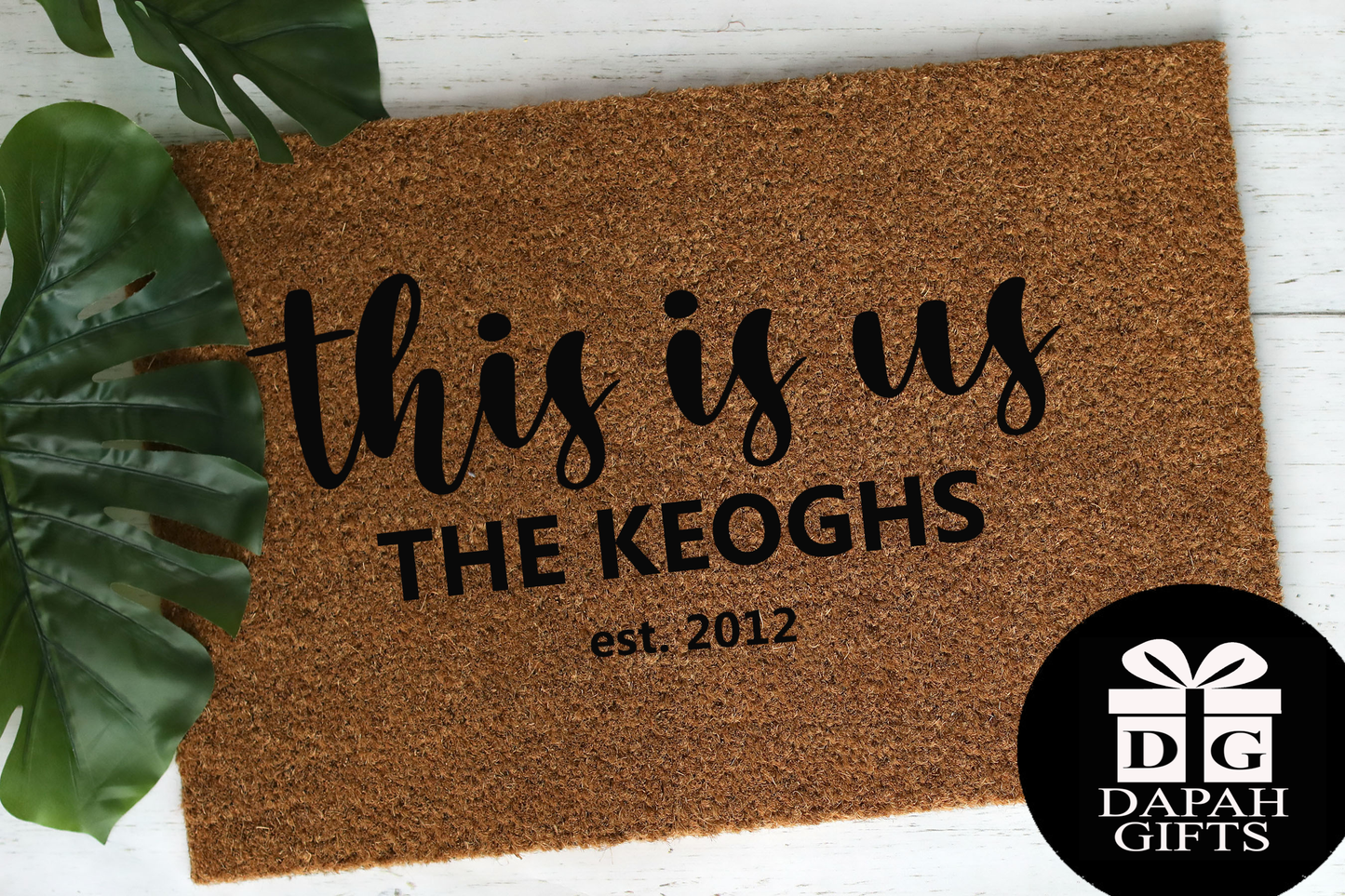 This is Us the [CUSTOM NAME] est. [CUSTOM YEAR] - Doormats