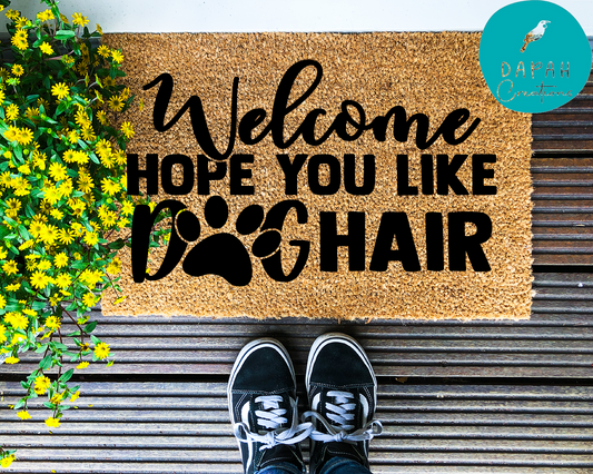 Welcome, hope you like dog hair - Coir Doormat