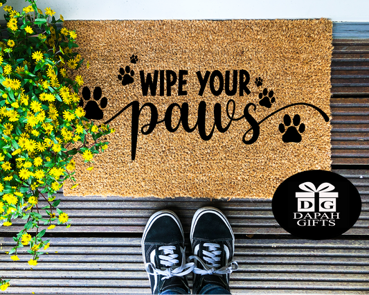 Wipe your paws - Coir Doormat - DAPAH Gifts